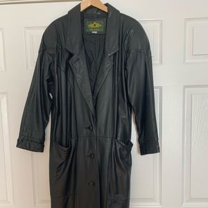 Vintage Genuine Leather Coat